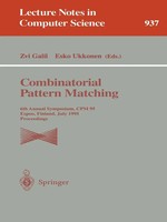 Zvi Galil (U. A.) | Combinatorial Pattern Matching | Taschenbuch | Englisch
