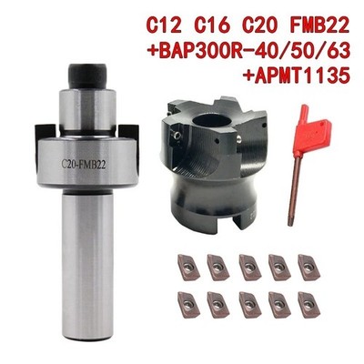C12 C16 C20 FMB22 Face Mill Holder BAP300R 40 50 63 APMT1135 Inserts CNC Tool