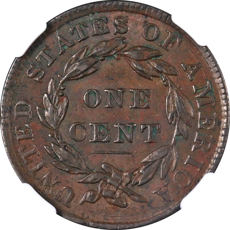 1835 Large Cent NGC AU58 BN N.16 R.2 Superb Eye Appeal Strong Strike - Image 2 of 4