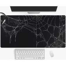 40 90cm1pc Large Gothic Spider Web Mouse Pad Desk Mat - Extra Wide Non-Slip Su