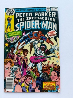 Spectacular Spider-Man #24 1st Appearance Hypno-Hustler Marvel 1978 Key Issue
