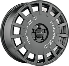OZ Rally Racing 7 X 17 4 X 100 37 Dark Graphit mit Silberner Schwarz