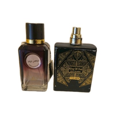 DIRHAM OUD und KING OF OUD 100ml leere Parfum Flakons