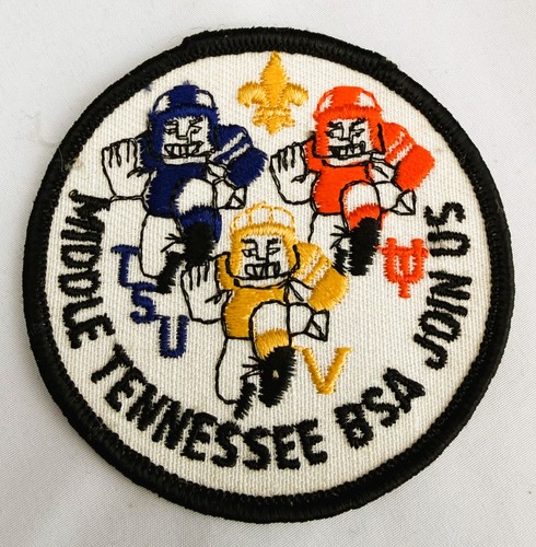 Vintage Middle Tennessee BSA Join Us Football Patch Boy Scouts Council