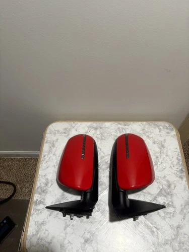  2011 KIA FORTE KOUP COUPE LEFT RIGHT DOOR POWER MIRRORS OEM RED