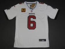 Baker Mayfield Tampa Bay Buccaneers 2025-26 Captains Patch Game Jersey White