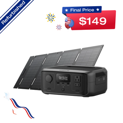 #ad EcoFlow RIVER 3 245Wh Portable Power Station Solar Generator amp; 45W Solar Panel $186.25