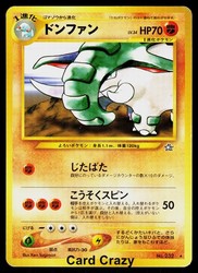Donphan #232 Gold, Silver, to a New World Regular Rare Japanese Pokemon TCG