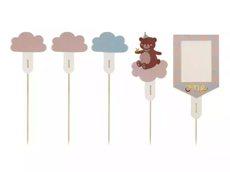 5904555047334 Toppery na tort Mi 12-14cm 5szt PartyDeco 2690₽
