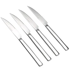 Idotry 6-Piece Stainless Steel Steak Knives, Kitchen Dinner Knives