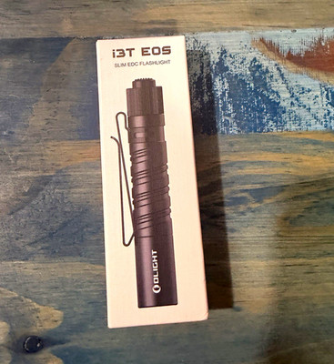 Olight i3T EOS LED Flashlight AAA Battery Aluminum Handheld Black