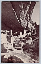 Colorado CO Mesa Verde National Park Cliff Palace Vintage Postcard