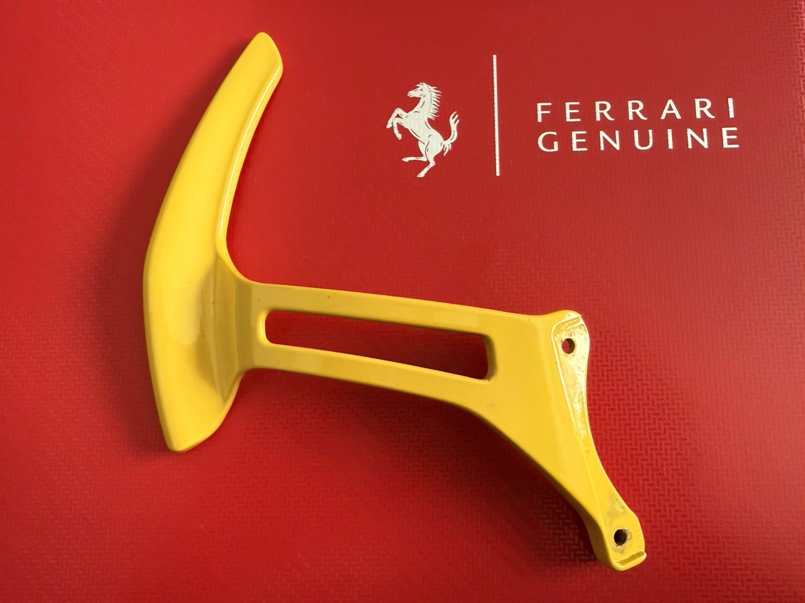 OEM Genuine Ferrari F12 Paddle Shifter Used Painted Yellow - Part #263763