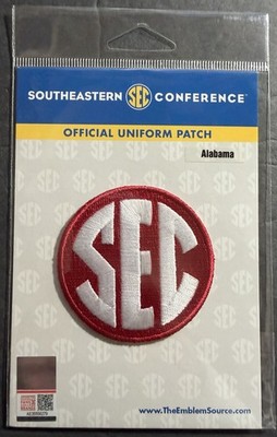 Alabama SEC Conference Official NCAA Jersey Logo Patch College Football