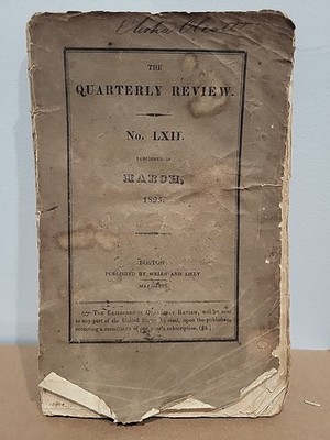 Quarterly Review Magazine Dec. 1824 & March 1825 Original Wrap Railroad Deficit