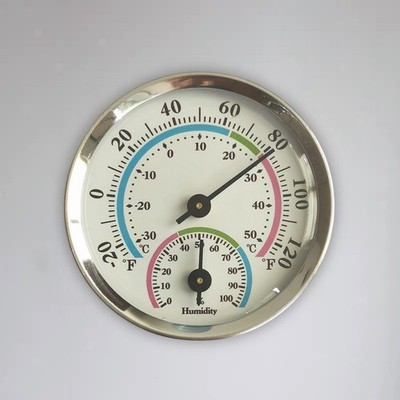 2 Zoll Wandthermometer Messgerät Luftfeuchtigkeit Hygrometer Outdoor Lager