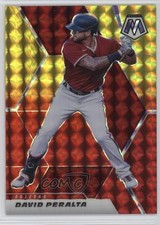 2021 Panini Mosaic Choice Fusion Red & Yellow Prizm 42/64 David Peralta #122 3c6