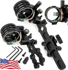 5 Pin Compound Bow Sight .019" Mirco Adjustable Archery Hunting Target RH LH