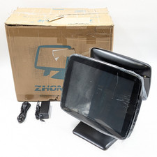 ZHONGJI A3 POS Machine 15" Touch Screen All In One Design for Restaurant | Black