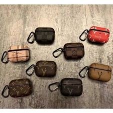 For Apple Airpods 1/2/3 PRO gen Case Leather Shockproof Protective Cover Hook