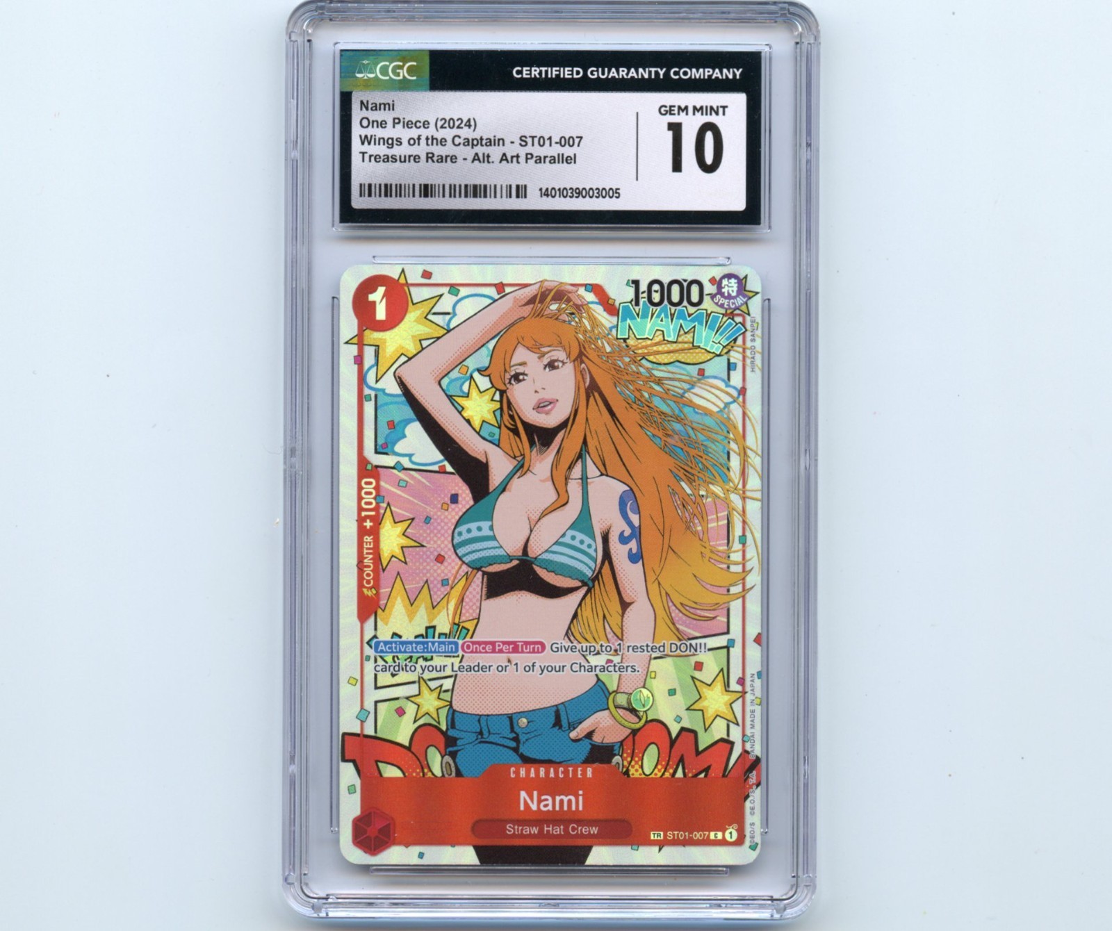 Nami 2024 Wings of the Captain #ST01-007 Treasure Rare Price Guide
