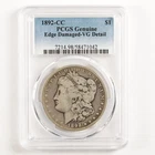 1892-CC Morgan Dollar $1 VG Details PCGS Carson City 31686