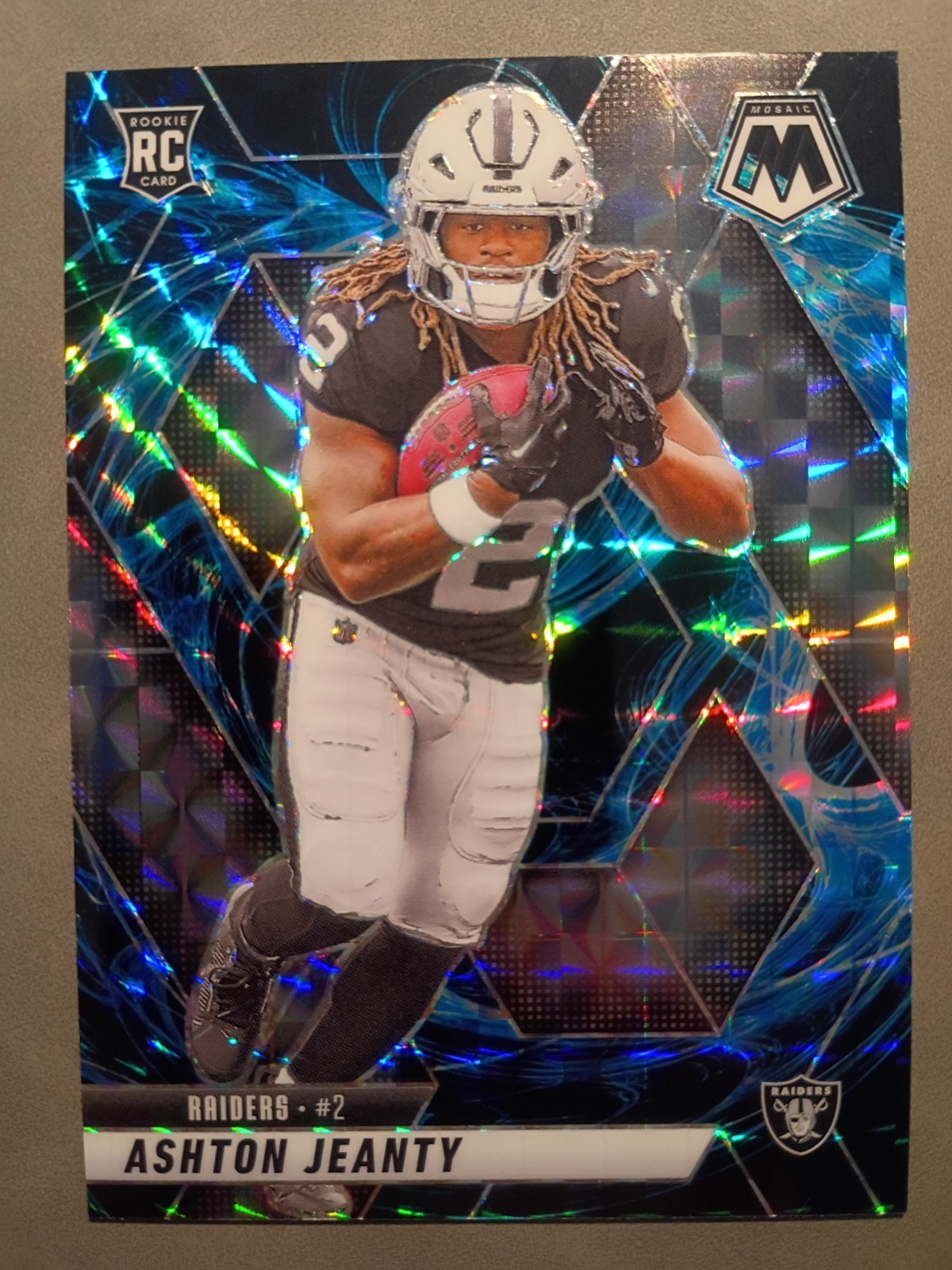 2025 Panini NFL Mosaic Ashton Jeanty Genesis TRUE ROOKIE Case Hit SSP #345 