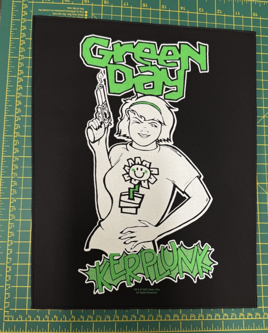 Green  Day Kerplunk  Large Size Sew On Back Patch Officially Licensed Item