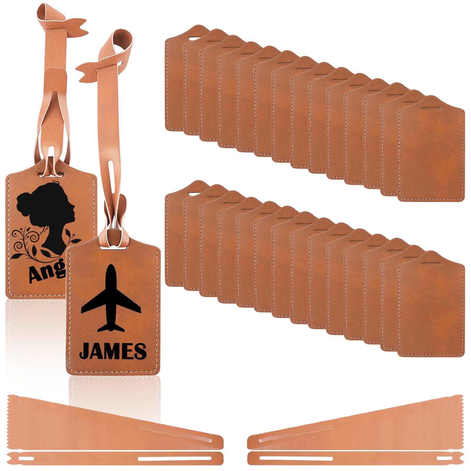 Tags Laser Engraving Material Leatherette Gift Id Name