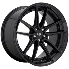 Niche 1Pc DFS Gloss Black 17x8" Rim 5X4.5+40 offset, Each
