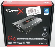 New Creative Sound BlasterX G6 USB-C External Hi-Res Gaming DAC  Card Xamp Head