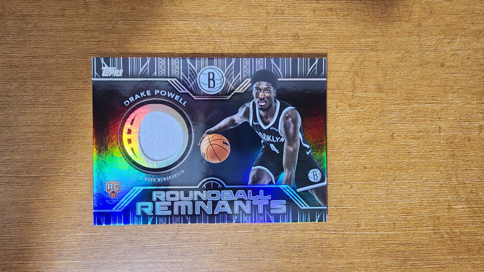 Drake Powell (RC) 2025 Topps Basketball #RRRDP Roundball Rookie Remnants Rainbow