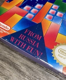 Nintendo NES Tetris Completo con Folleto 1989 Hecho en Rusia Juego Vintage A&ntilde;os 80&rsquo;s