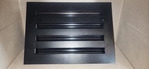 13.75 X 9.75  Standard Linear Slot Diffuser - BUILDMART Black AC Vent Cover