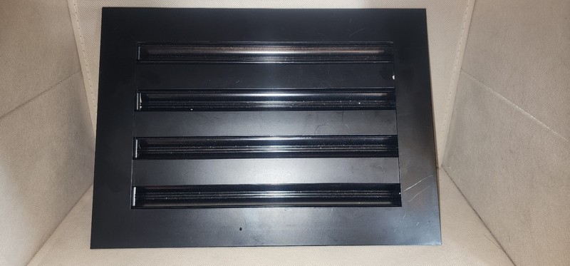 13.75 X 9.75  Standard Linear Slot Diffuser - BUILDMART Black AC Vent Cover