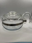 Vintage Pyrex Flameproof Tea Pot & Lid #8446-B | 6 Cup. Made in USA