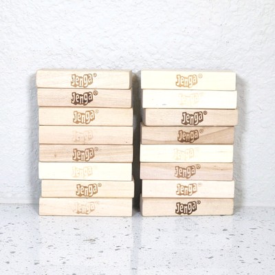 Jenga Replacement Block Pieces Lot of 16 Blocks Wood Game Parts Hasbro Crafts L