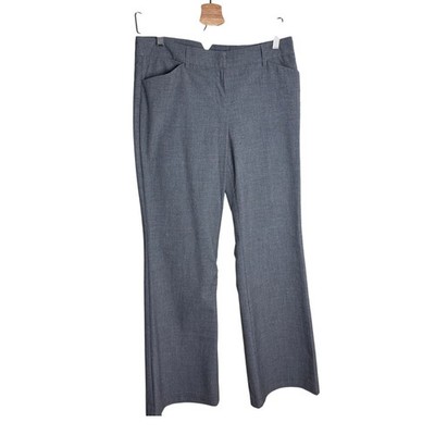 Express Editor Gray Flare Leg Dress Pants Workwear Classic 6