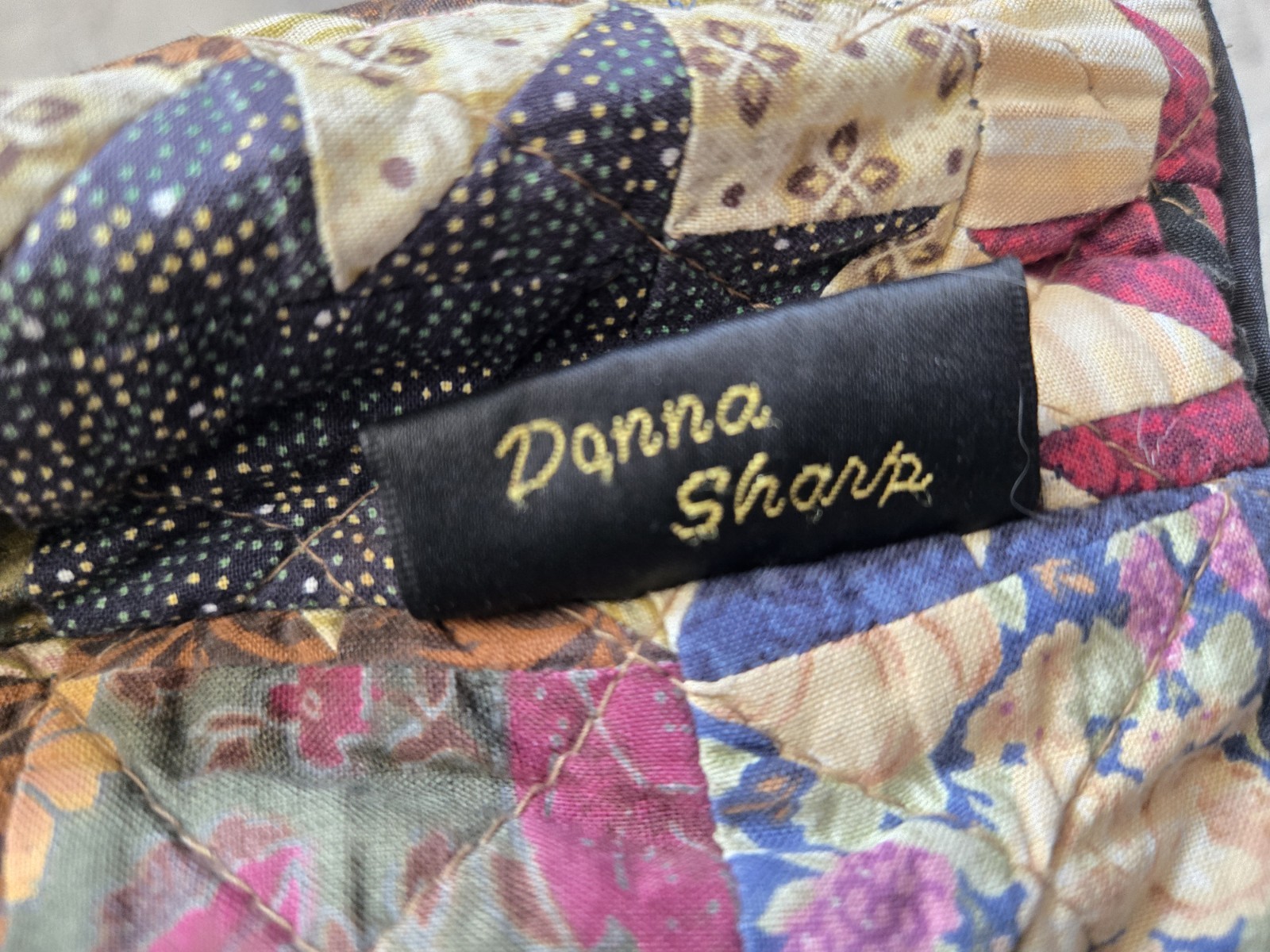 Vintage Donna Sharp Patchwork Quilted Shoulder Ba… - image 3