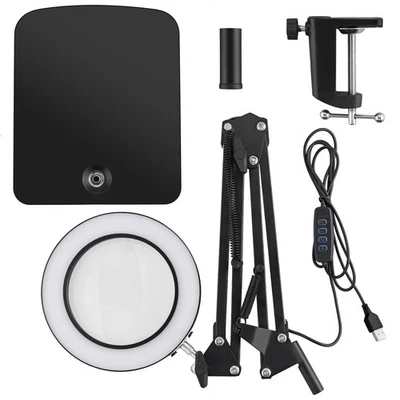 8 mal 72 LED Lupenleuchte Lupenlampe mit Clip Basis Lupe Licht Tischlampe DHL - Bild 1 von 4