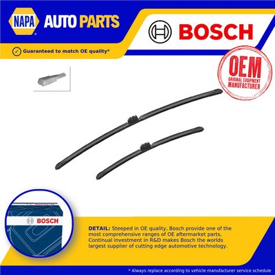 2x Wiper Blades (Pair) Flat Aero type A180S 3397014180 Bosch Aerotwin 700/450mm