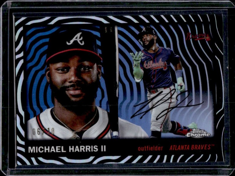 2025 Topps Chrome Platinum Michael Harris II Black Vibrations Refractor #/10