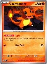 Charmander 011/094 Common Phantasmal Flames Pokemon NM