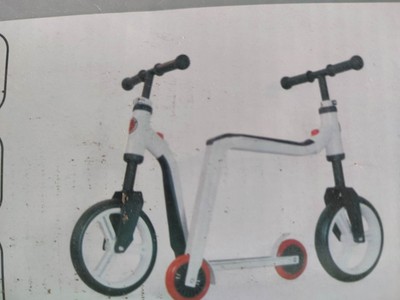Scoot&Ride Highwayfreak Weiß Rot Laufrad Roller Kinder 3-5 J