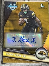 2023 Bowman Chrome U Frank Gore Jr 1st Bowman 🔥🔥GOLD SP-16/50🔥🔥