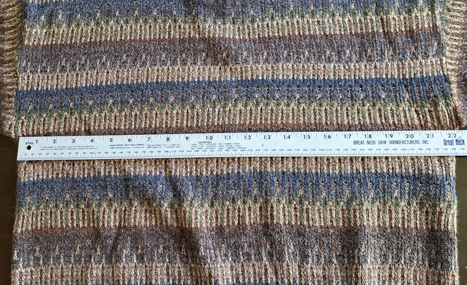 Suéter Clásico Geoffrey Beene Años 90 De Colección Para Hombre Talla Grande Azul Verde Gris Marrón  Foto 4 de 4