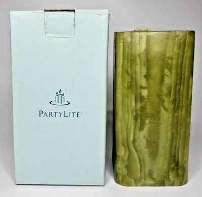 PartyLite 3 x 6 Square Pillar Candle New Box Agave Nectar  P4G/K16537