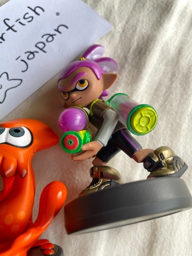Nintendo Amiibo Color Antiguo Splatoon Inkling Verde Niña Naranja Calamar Púrpura Niño - Imagen 18 de 24
