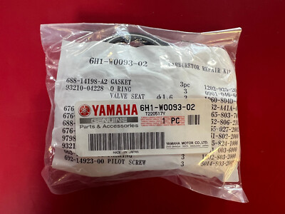 #ad Yamaha OEM Part # 6H1 W0093 01 00 Carburetor Repair Kit $159.99