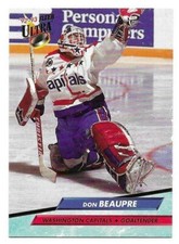 DON BEAUPRE 1992-93 FLEER ULTRA CARD NEAR MINT+ CONDITION